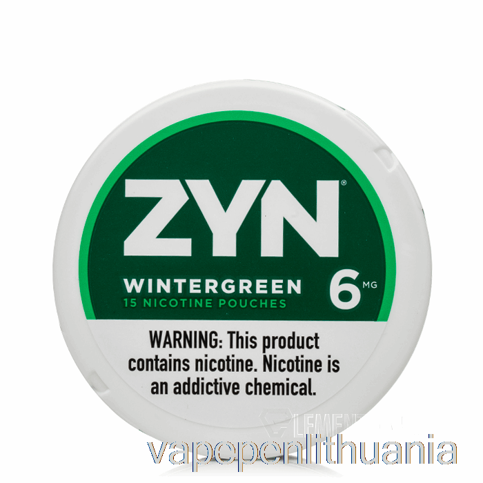 Zyn Nikotino Maišeliai - Wintergreen 6mg Vape Skystis